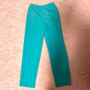 teal pants